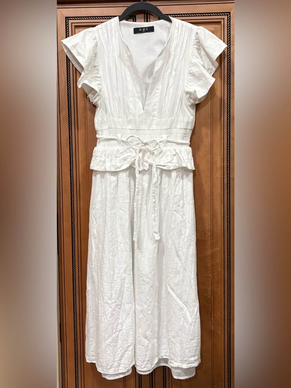 Breezy Summer o.p.t. Cotton lined peasant dress. Small